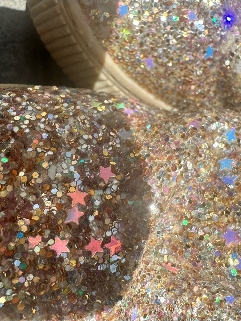 Cat & Jack Kids Glitter Star Rain Boots in Gold
